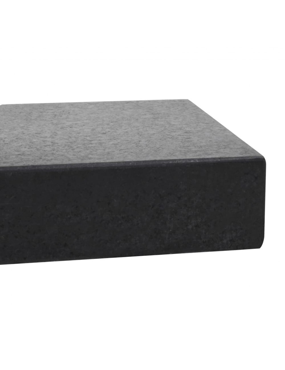 Socle De Parasol Rectangulaire Granite 25 Kg Noir Jardinao