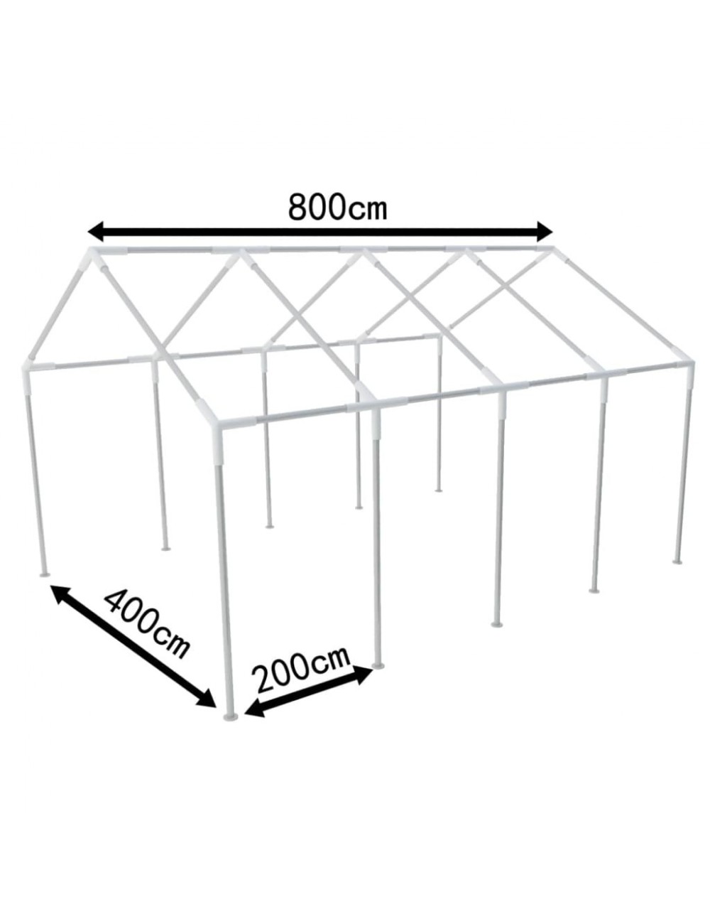 Structure acier de nos tentes de réception