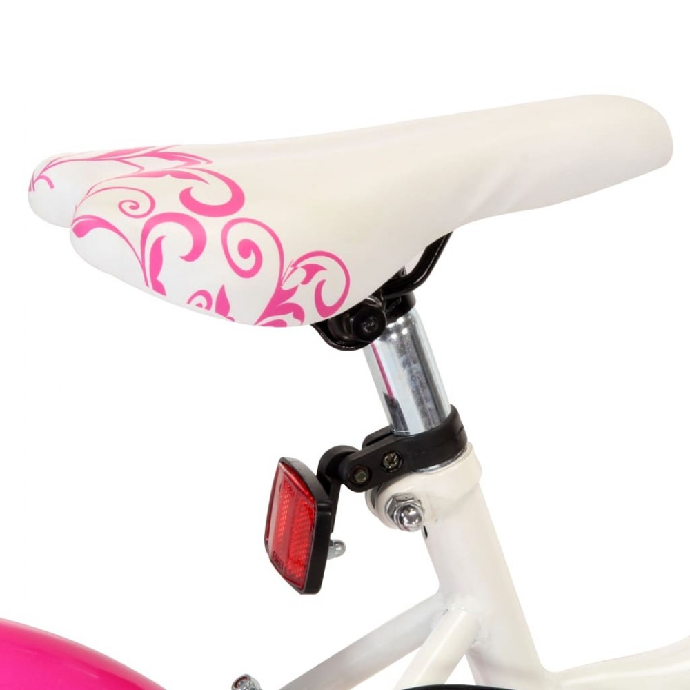 Selle de vélo en Silicone pour enfants,siège de cyclisme,coussin souple,avec  Rail en acier,ajouré et respirant - Type Pink