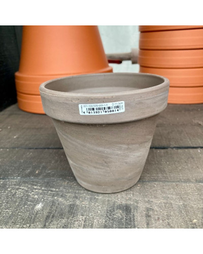 Pot Terre Cuite Basalt Gris de D11,5x9,5H