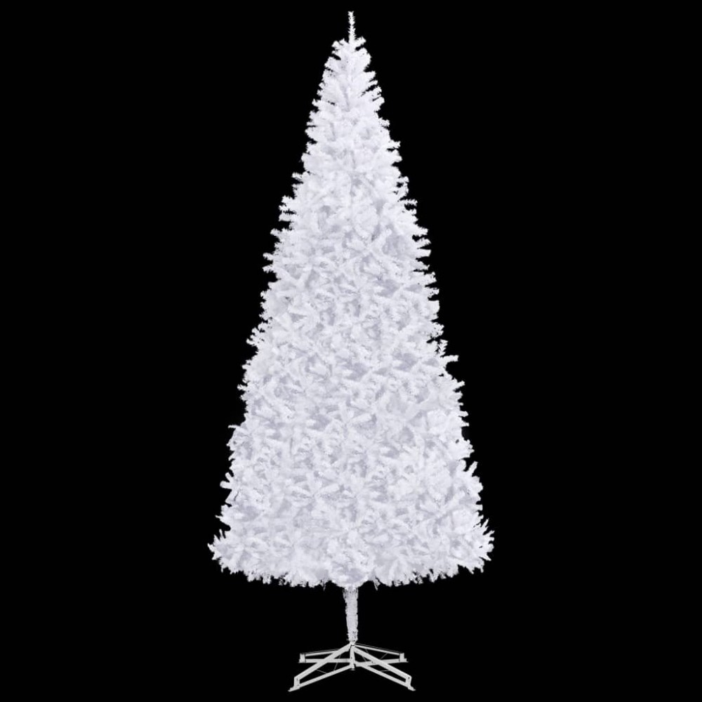 Sapin de Noël artificiel Lumineux en PVC de couleur Blanc Jardinao