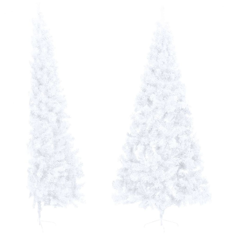 Sapin de Noël artificiel en PVC de couleur Blanc  Jardinao