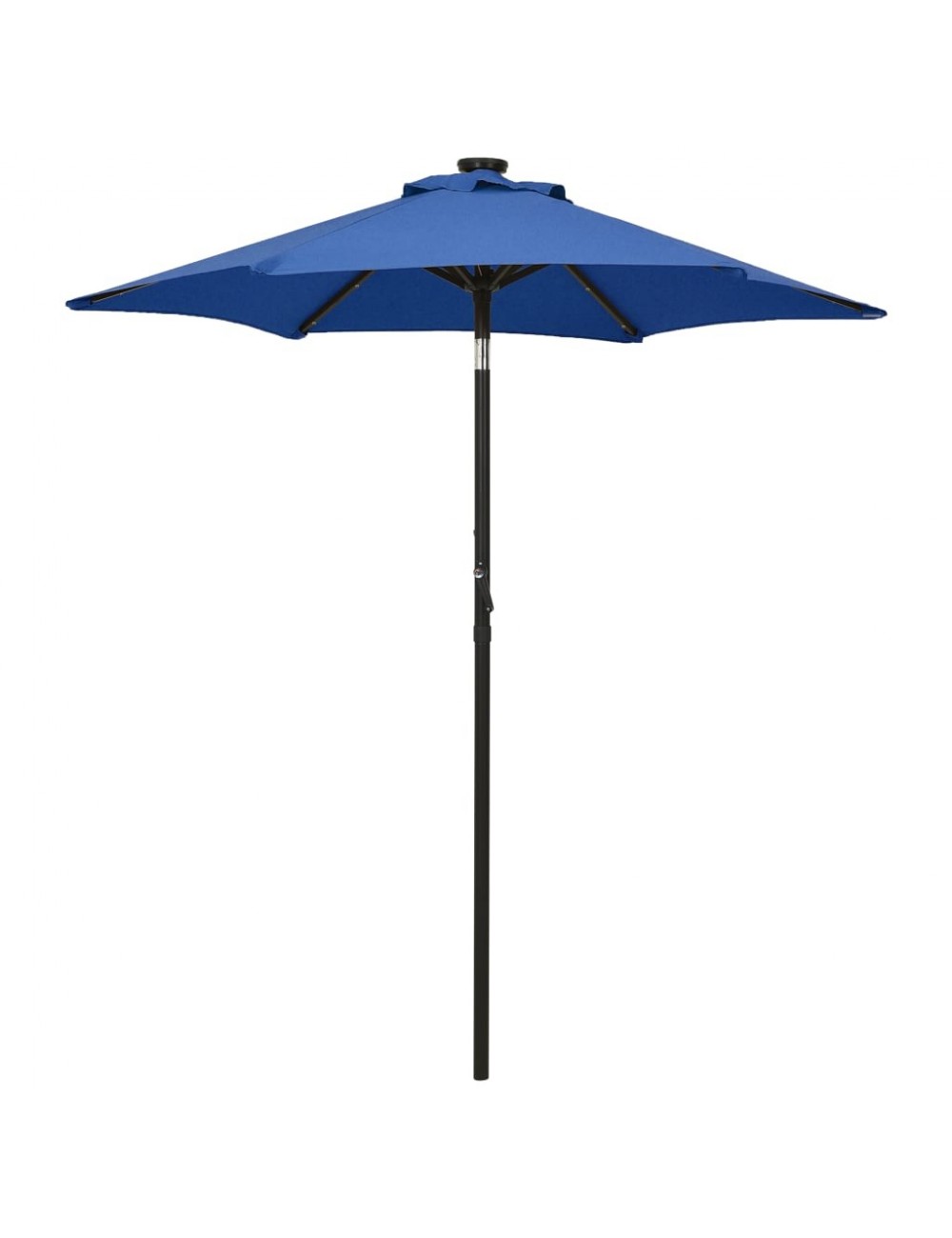 Parasol avec lumières LED Bleu azuré 200x211 cm Aluminium Jardinao com